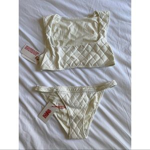 Solid and Striped Quilted Cleo Top & Bottom